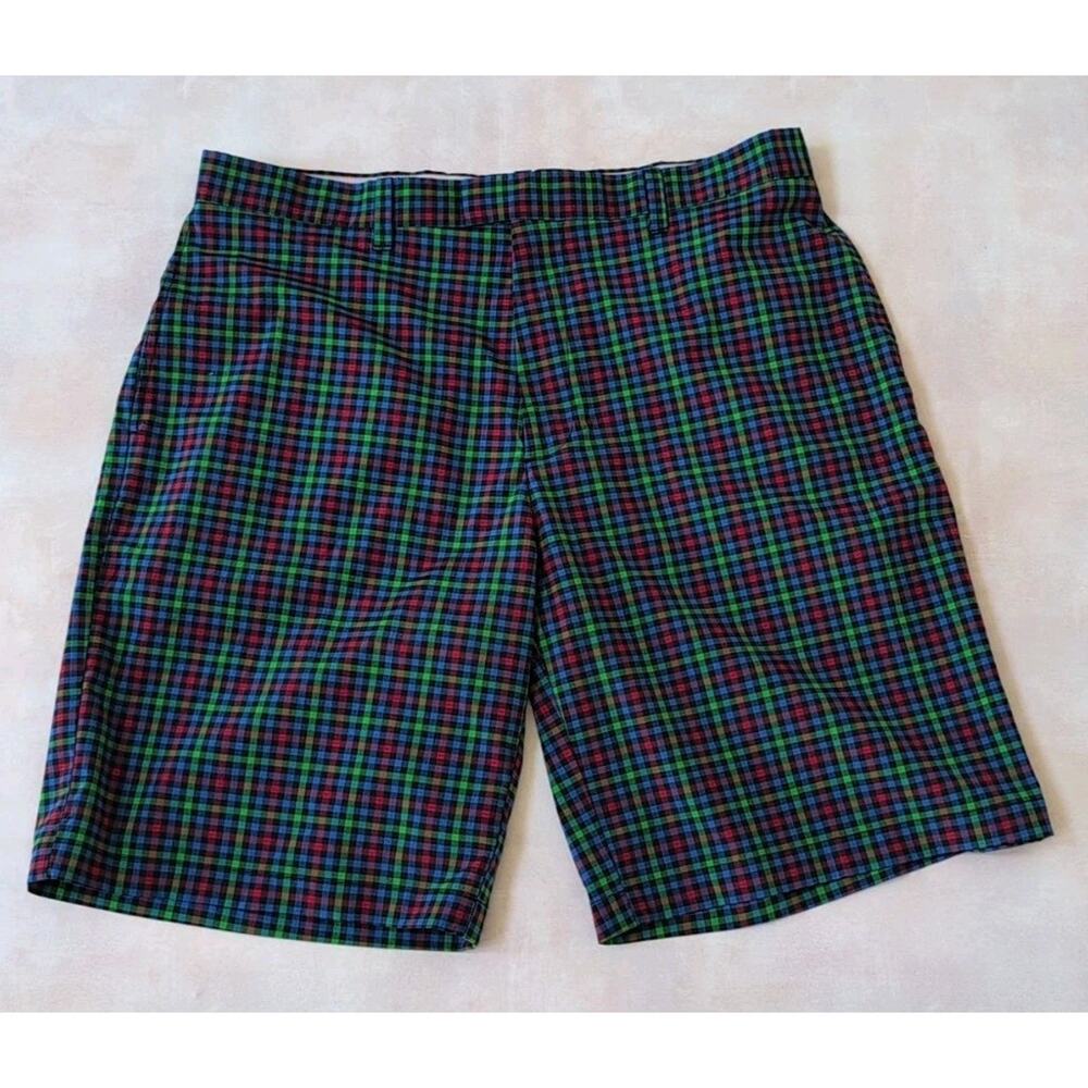 Callaway Golf Shorts - Size 38 Waist - Multicolor - Small Check Plaid